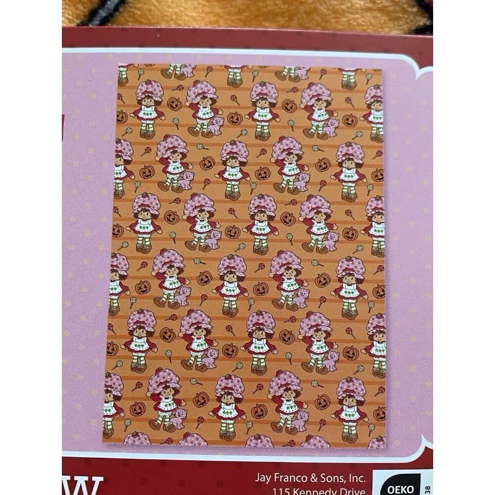 Strawberry Shortcake Orange Halloween Pumpkin Plush Throw Blanket‎ 50 X 70” NEW